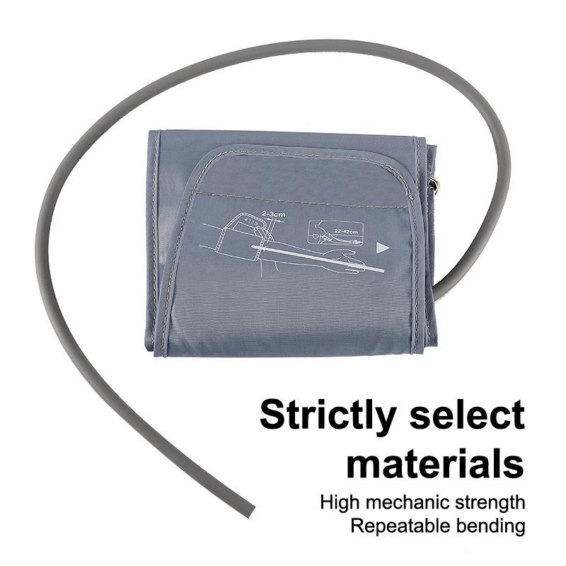 Verstellbare Erwachsenen-Oberarm-Blutdruckmanschette 22-42 cm, Übergröße, dedizierter Manschettenschlauch, Blutdruckmessgerät, Blutdruckzubehör