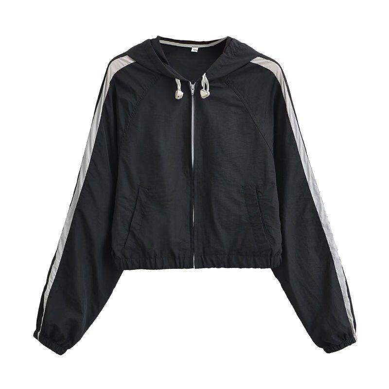 

Fashion Style 2024 Autumn New Women s Clothing Loose All-Matching Short Long Sleeves Jacket Outwear 4341989 Black L