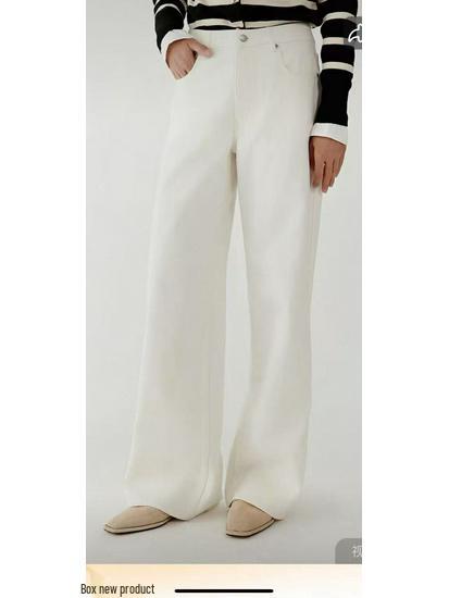 Summer Women s High-Waisted Wide-Leg Tencel Jeans with Embroidered Pockets 29