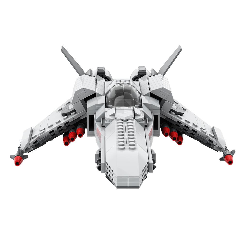 Gobricks MOC Caprican Viper (Battlestar Galactica) Bricks Ship Aircraft Building Block Set Educational Toy For Collect Gift