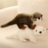 Lindo lindo peluche de nutria muñeca de nutria marina muñeca de trapo para niños regalo de cumpleaños para niña