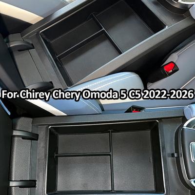 Auto Mittelarmlehnen Aufbewahrungsbox Inhalt Mittelkonsole Innendekorationszubehör ABS Für Chery OMODA 5 B9U0