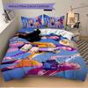 3Pcs Superhero Trio Action Bedding Set Soft Fabric Duvet Cover Pillowcases Home Xmas Halloween Gift 1 Duvet Cover 2 Pillowcase S1331