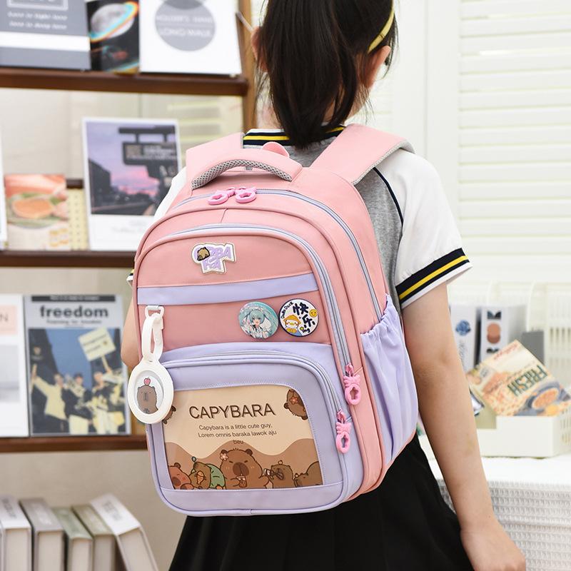New kindergarten schoolbag girls 3 to 6 years old baby schoolbag cute cartoon large, medium and small class backpack