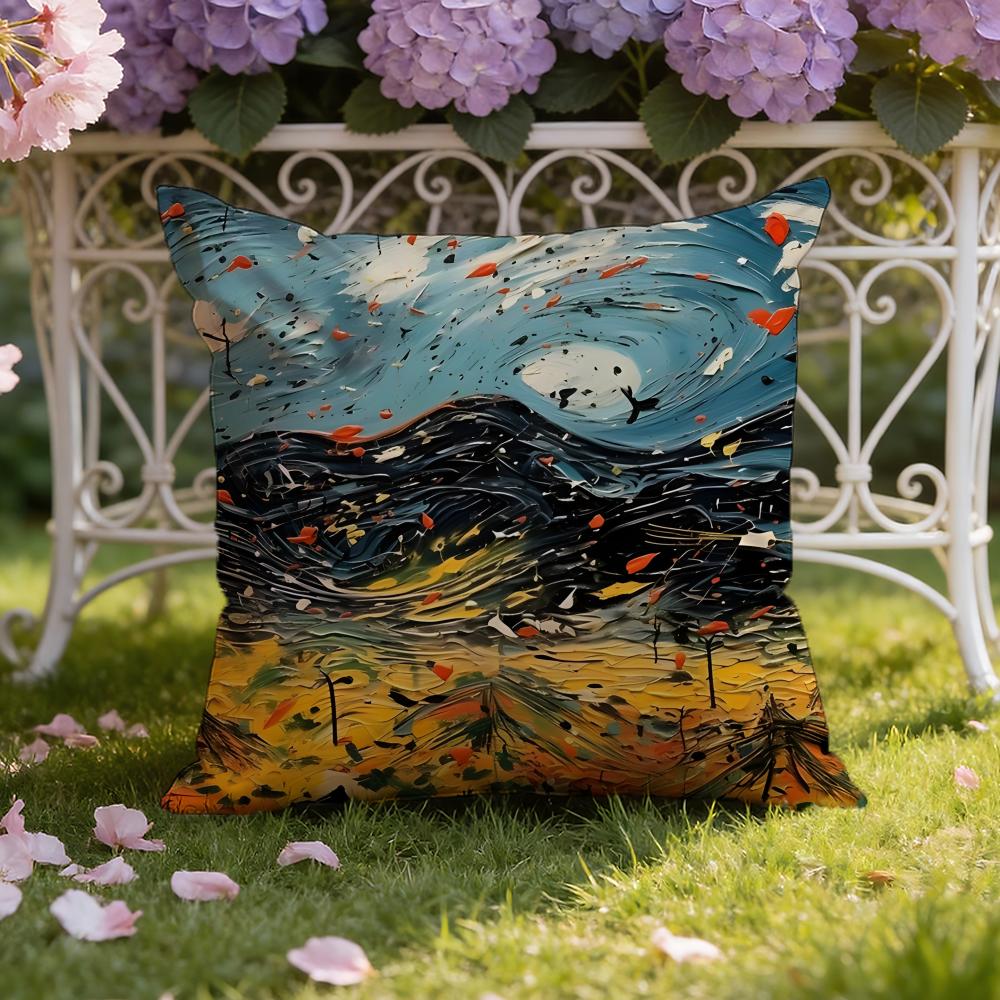 J-Jackson P-Pollock Art Cushion Cover Home & Car Dual-Scene Pillow Cover: Reversible for Premium Comfort