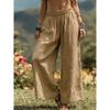 2026 Spring/Summer New Solid Color Loose Casual Wide-Leg Pants for Women, Breathable Long Pants