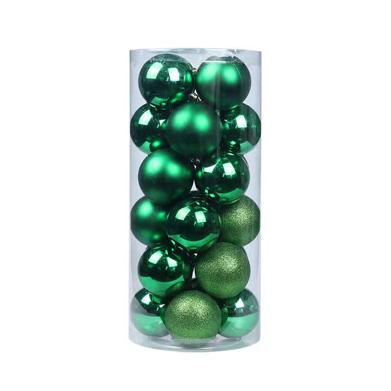24-Pack Christmas Tree Ornaments: 3cm-4cm Electroplated Plastic Balls In Assorted Irregular Shapes