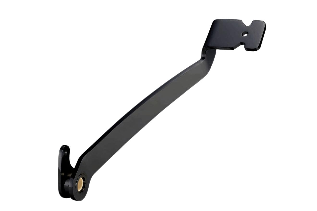 Kijima Motorcycle Parts Offset Brake Arm for Softail Forward Control 45mm Black Models, Up/45mm Offset, Steel, Finish, HD-052202