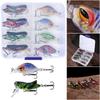 8Pcs Mini Crankbait Wobbler with Treble Hooks Fishing Lures Artificial Hard Bait for Bass Trout Walleye Pike Catfish