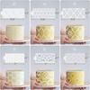 6PCS Cake Stencils Decorating Buttercream, for Cake Decorating, Floral Hollow Lace & Templates for Wedding & Birthday Decor (Style B)