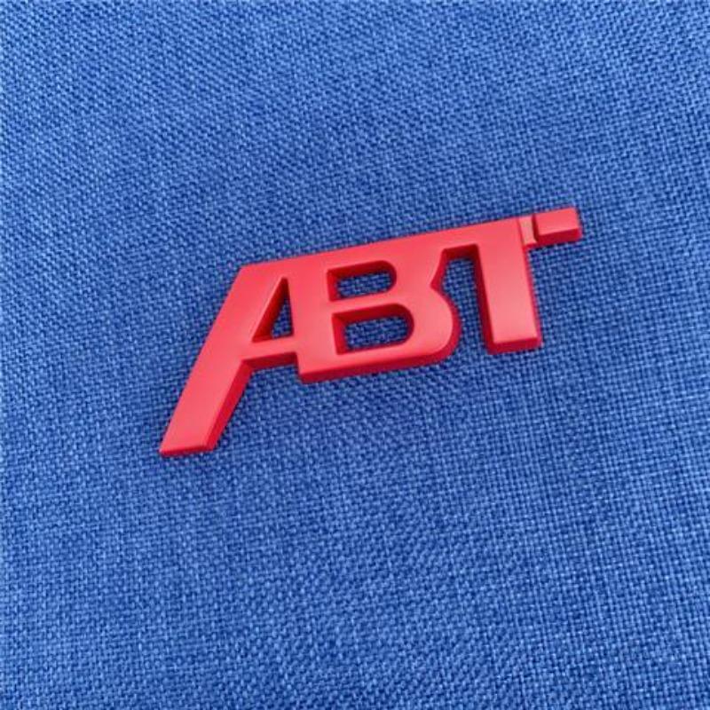 Modified ABT car logo A3 A4L A5 A6A7 Q3 metal car sticker tail sticker decorative sticker middle screen sticker