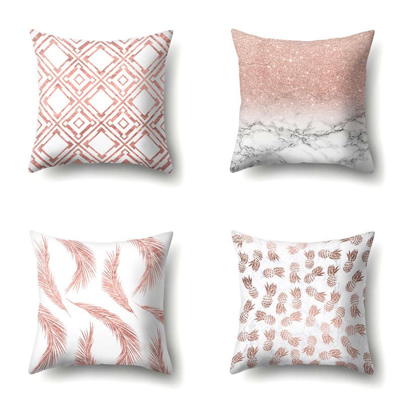 Polyester Pillow Case Automobile Decoration Home Print Pillow Case Automobile Sofa Waist Cushion Cover