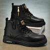 Men's High-top Casual Sports Shoes Are Breathable, Anti-slip, Comfortable and Fashionable. Men's Short Boots Are Large Size