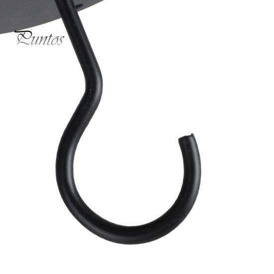 1 Set Convenient Anti Rust 3 Colors Wall Mount Hook Flower Basket Ceiling Wrought Iron Hook for Household