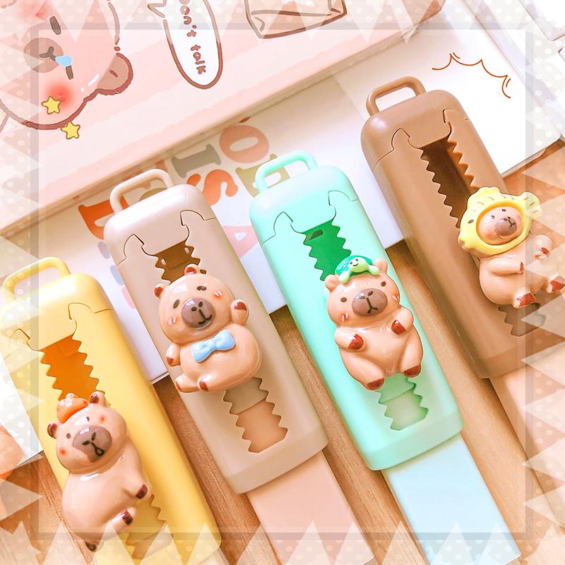 Kawaii Stationery Aesthetic Stationery Office Supplies School Items Gift for Kids Eraser Cute Capybara Eraser Funny Rubber