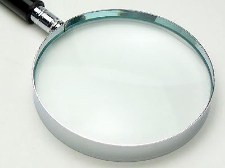 Clear Optics Handheld Magnifying Glass with 2.5x Magnification, 90mm, R-90
