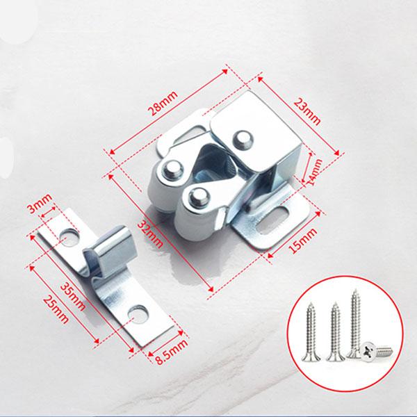 2 bucăți dulap magnet prinde opritoare uși tampon amortizor cu șuruburi feronerie pentru mobilier