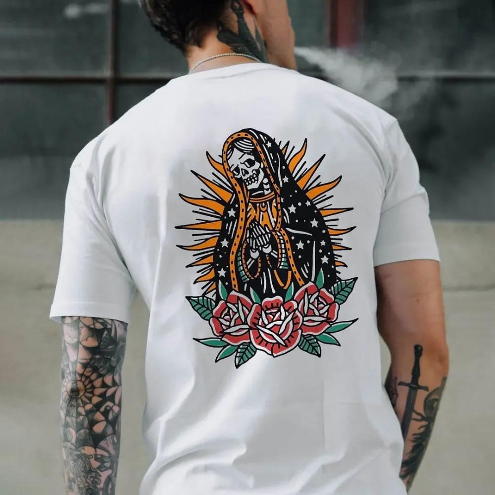 Summer Polyester Moisture Absorbing Comfortable Weird T-Shirts Men Quick Dry Polyester Tee Short Sleeve Summer Tops Streetwear