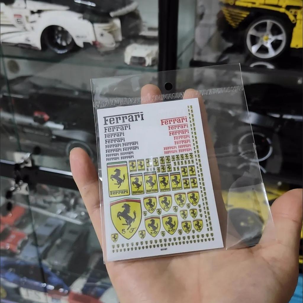 DIY Model Decal For Ferrari Model Car DIY Sticker Decorate For Ferrari 488 Roma Roma Spider 296 488 SF90 360 FF F8 F80 LaFerrari
