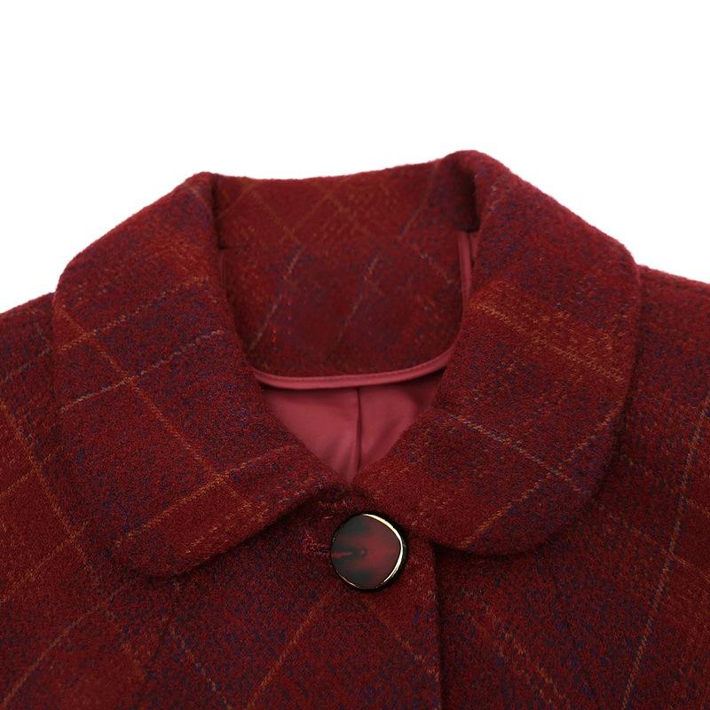 Autumn and Winter Cotton Woolen Coat New Year-old 0 Women's Clothing Winter Short Woolen Top