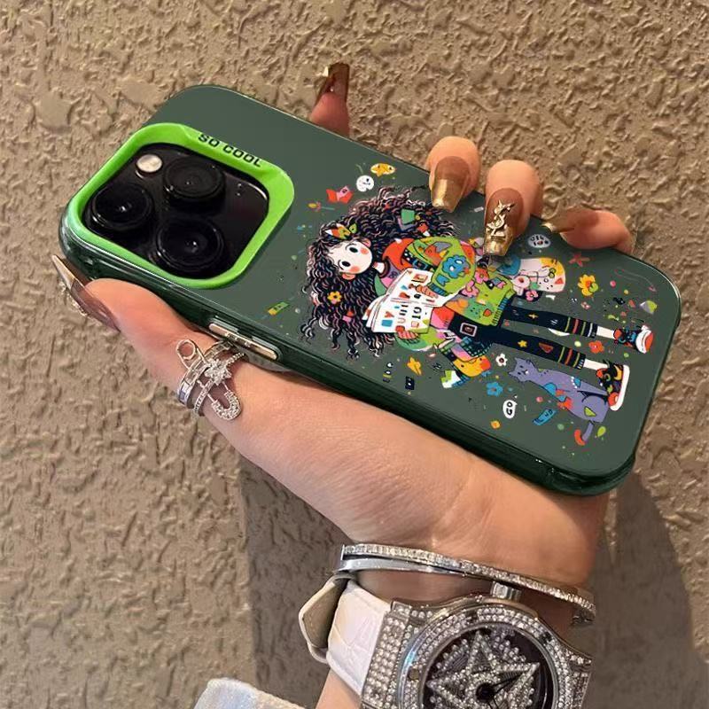 Nueva funda de moda para chica para teléfono móvil iphone17 Apple 15promax/14 personalidad 13pro12/16