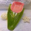 High temperature tulip plate, French romantic ins, high-grade ceramics, desserts, fruits, girly hearts, plates, jewelry