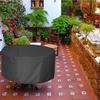 Round Garden Table Cover Cover Outdoor Garden Waterproof Anti-UV Oxford Robust Cover Garden Table and Chair 230X100CM