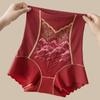 High Waist Underwear Slimming Underpants Embroidery Flower Postpartum Body Shaper  Lady