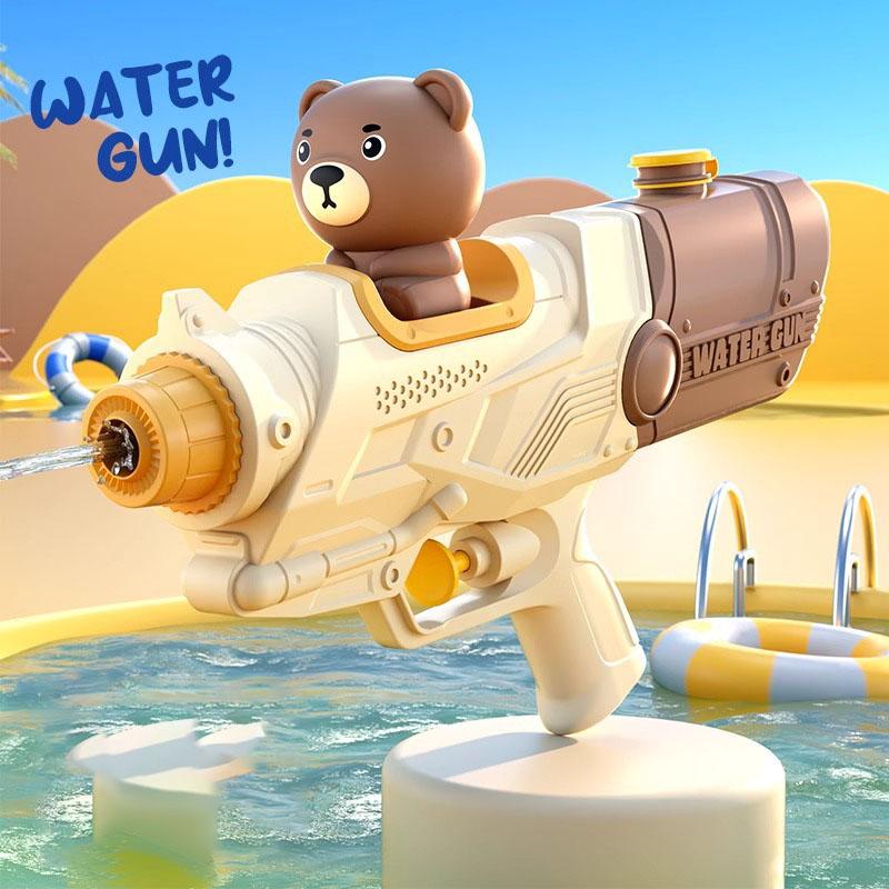 Summer Single Double Nozzle Water Gun, Large Capacity Cartoon Unicorn Duck Water Gun, Outdoor Beach Water Play Toy