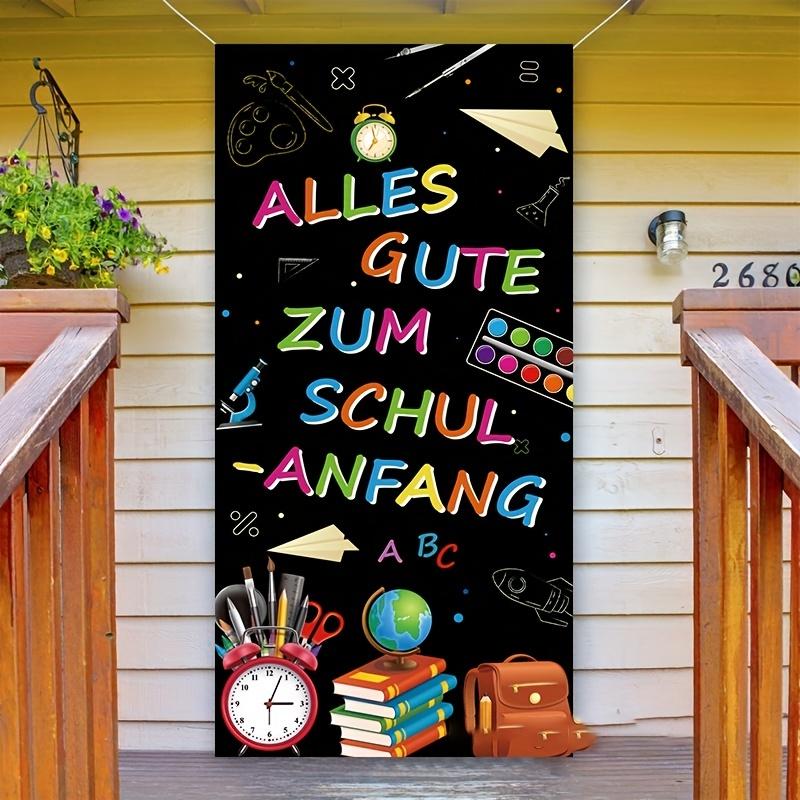 1 st tysk version av öppningssäsongens atmosfär bakgrundsduk, hem skola festdekoration, dörrficka, dörrgardin