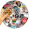 50 Pieces Cartoon Prank Meme Graffiti Stickers - Waterproof PVC DIY Decals for Guitars, Phone Cases & Water Cups