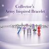 BTS Charm Bracelet OT7 Whale ARMY Logo Purple Crystal Beads Silver-Plated Snake Chain Jewelry Kpop Fan Gift for Army