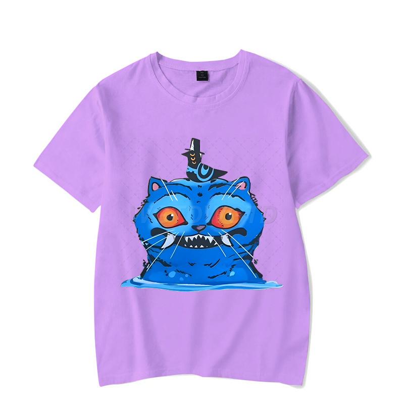 KPop Demon Hunters Print Tshirt Streetwear Cartoon Tiger Women Y2K Tops Hip Hop Tees Men Fashion Crewneck  Anime T-shirts