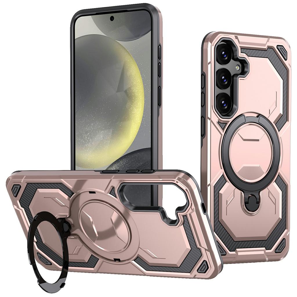 For Samsung Galaxy S26 / S26 Pro Magnetic Case Ring Kickstand PC + TPU Hybrid Phone Cover