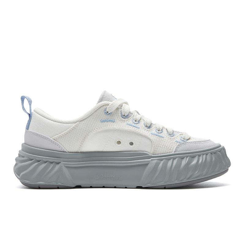 FILA FOSSO 1+ Low top Canvas Shoes Women's Star White/Rain Mist Gray F12W622307FSN
