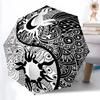 1 Stück Yin Yang Symbol Automatisches Öffnen/Schließen, Ganzjahres-Tragbarer Faltregenschirm für Damen & Herren yy250919166