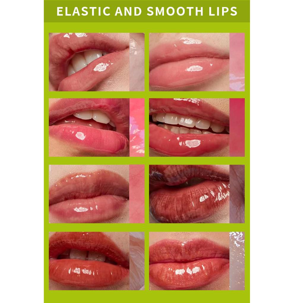 Wässriges Gelee-Lippenöl, flüssiger, feuchtigkeitsspendender Lippenprimer, rissiger Lippenbalsam, transparenter Lipgloss