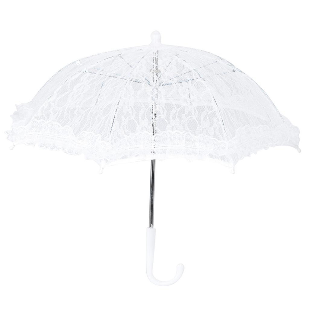 Lace Wedding Umbrella Embroidery Umbrella Bridal Party Decoration Photo Props Accessory