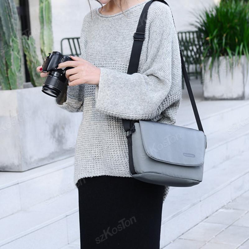 Geantă universală, geantă pentru fotografie, pentru cameră DSLR, organizator de călătorie în aer liber, rezistent la apă, pentru Canon/Nikon/Sony/Fuji