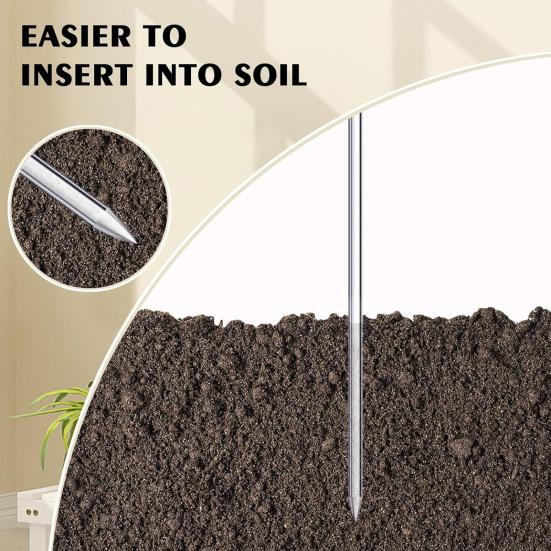 16 sztuk palik do roślin trwałe pałeczki do roślin wielokrotnego użytku przezroczyste akrylowe podpory dla roślin do ogrodu na zewnątrz