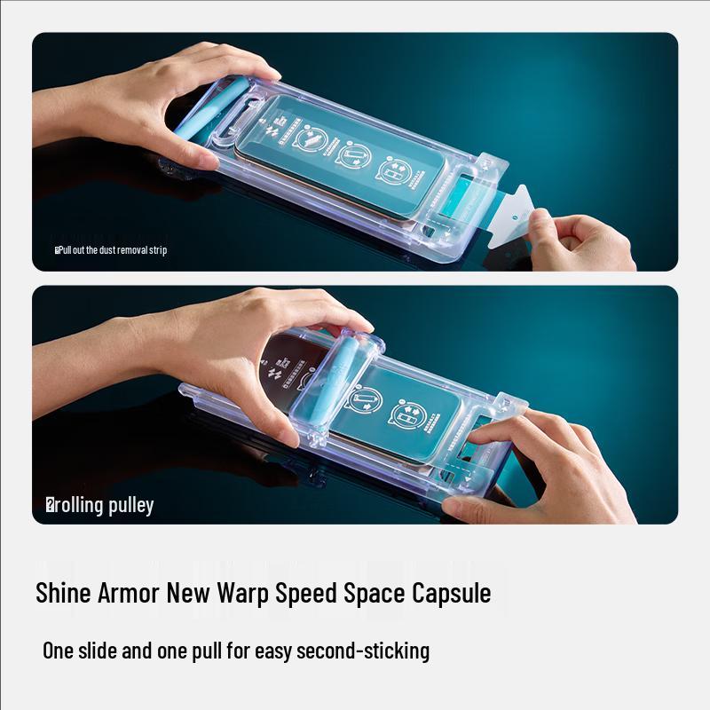 Shinego 3D Curved Tempered Glass Screen Protector with Dust-Free Application Kit