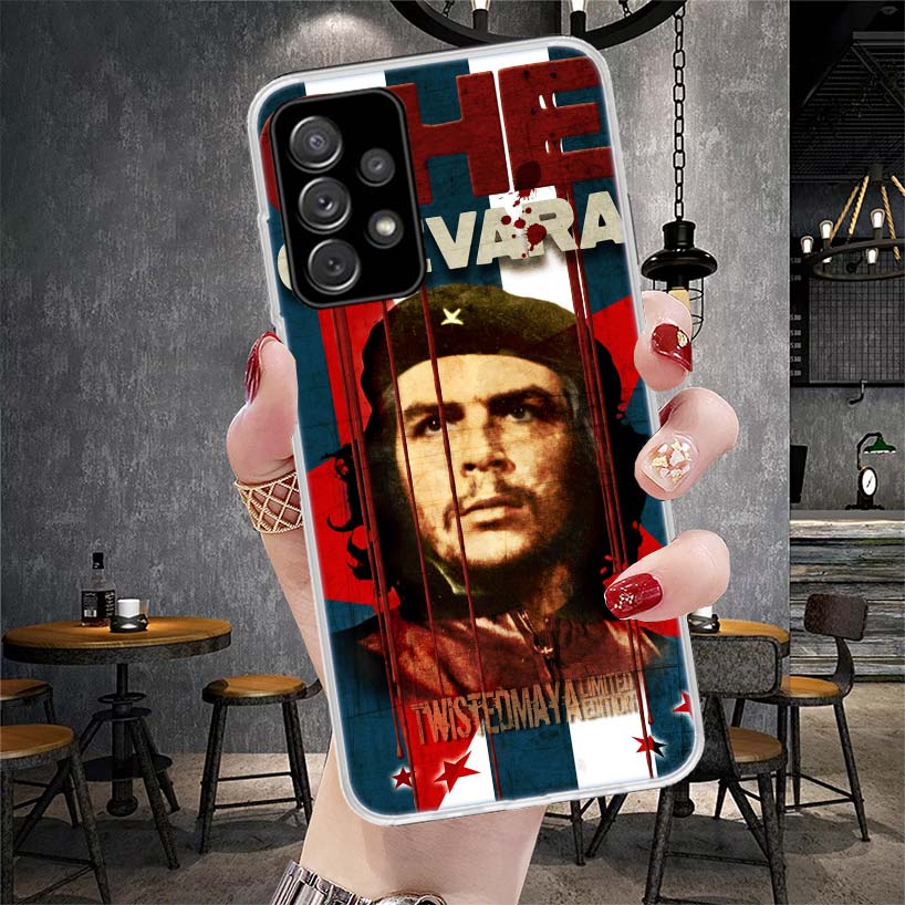 Che Guevara Cigarett Phone Case For Samsung Galaxy A12 A22 A32 A52 A72 A02S A51 A50S A71 A70 A31 A20S Note 20 Ultra S10 A10S Gal