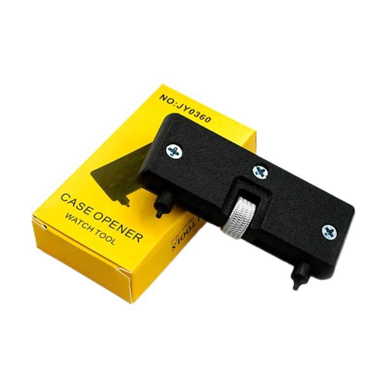 

Компактный двухфутовый инструмент для открывания счетчиков, универсальный инструмент для ремонта часов, легкий двухфутовый инструмент для снятия крышки счетчика большого диаметра из сплава чёрный