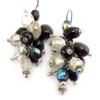 Les Trésors De Lily [D2399] - Boucles Créateur 'Pampa' Noir / Blanc