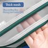 Mesh Pen Bag Double-Layer Stationery Bag New Pencil Case