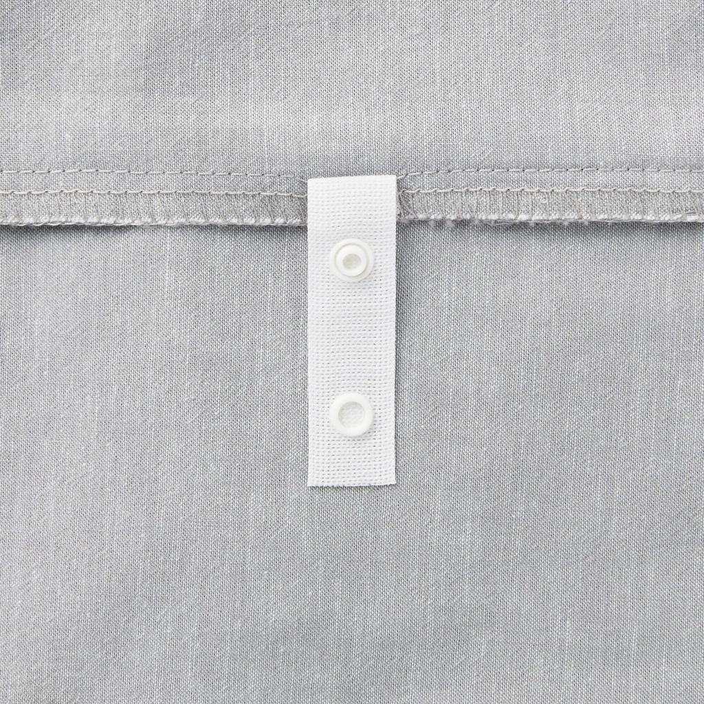 MUJI Washed Comforter Cover, Dark Gray, Queen Size (210 x 210 cm), 83333355