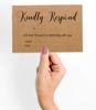 Inkdotpot 50 Blank RSVP Cards With Kraft Envelopes Rustic Kraft 4"x6" Response Cards-RSVP Reply Card For Wedding-Bridal Shower-Baby Shower-Rehearsal