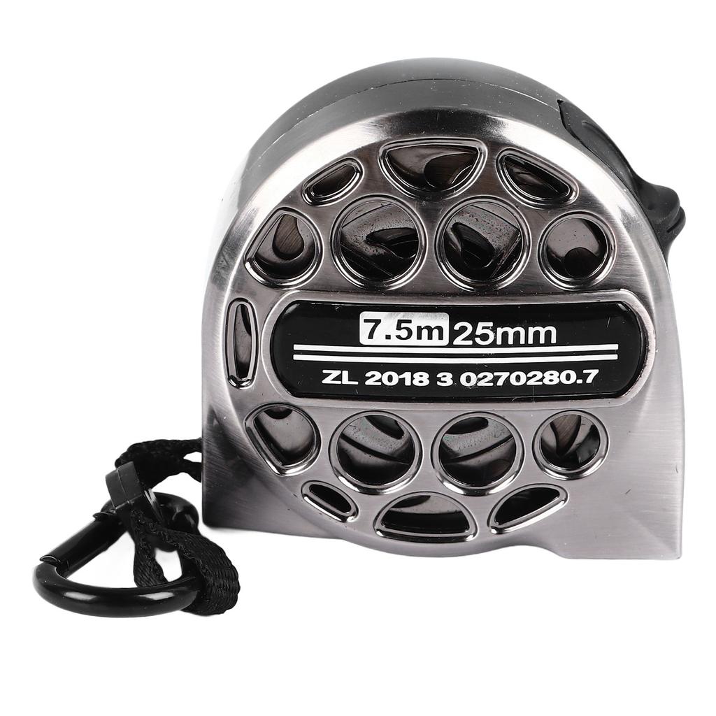 Edelstahl Maßband Doppelseitige Skala Hohl Design Einziehbarer Metrischer Lineal für