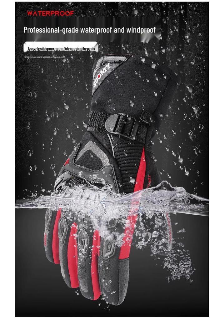 Suomy Waterproof Winter Motorcycle Gloves - Windproof, Touchscreen Compatible, Protective for Men