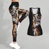 Animal  Pattern Print Yoga Outfit for Women Fashion Workout Leggings Fitness Sports Casual Yoga Set Sports Suit